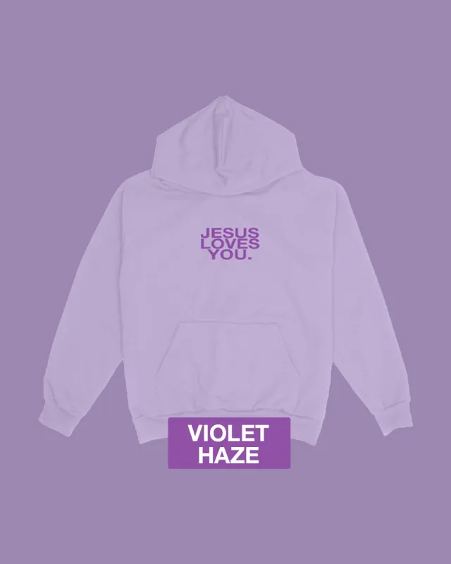 "Violet Haze" Logo Hoodie sold by Jesus Loves You