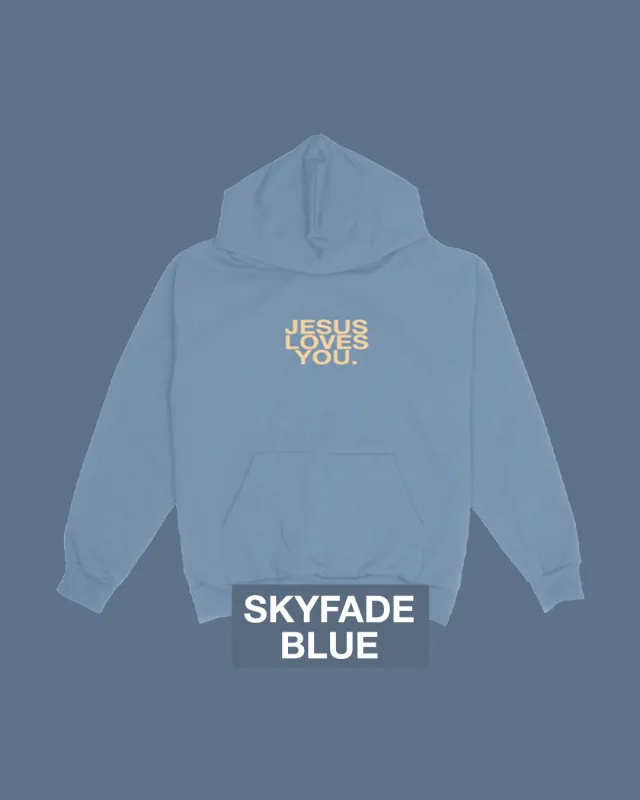 "Skyfade Blue" Logo Hoodie sold by Jesus Loves You