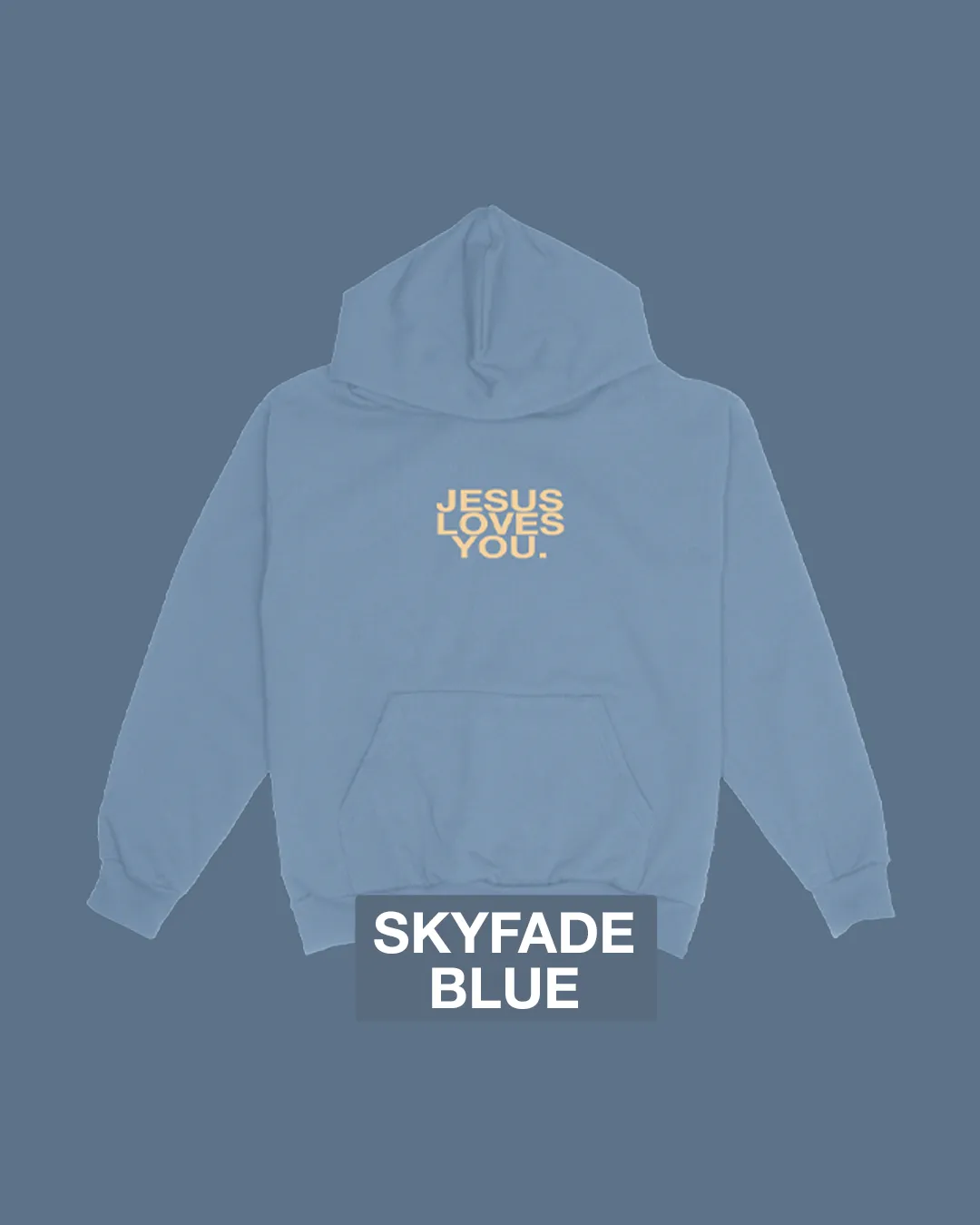 "Skyfade Blue" Logo Hoodie sold by Jesus Loves You