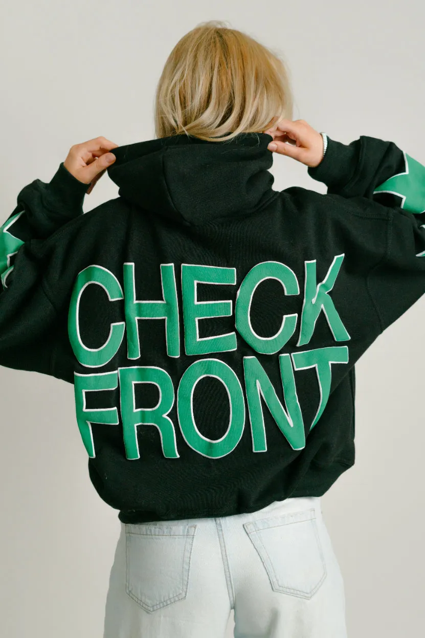 LUX || "Check Front" Hoodie || 32 Oz. || Cropped Fit sold by Jesus Loves You