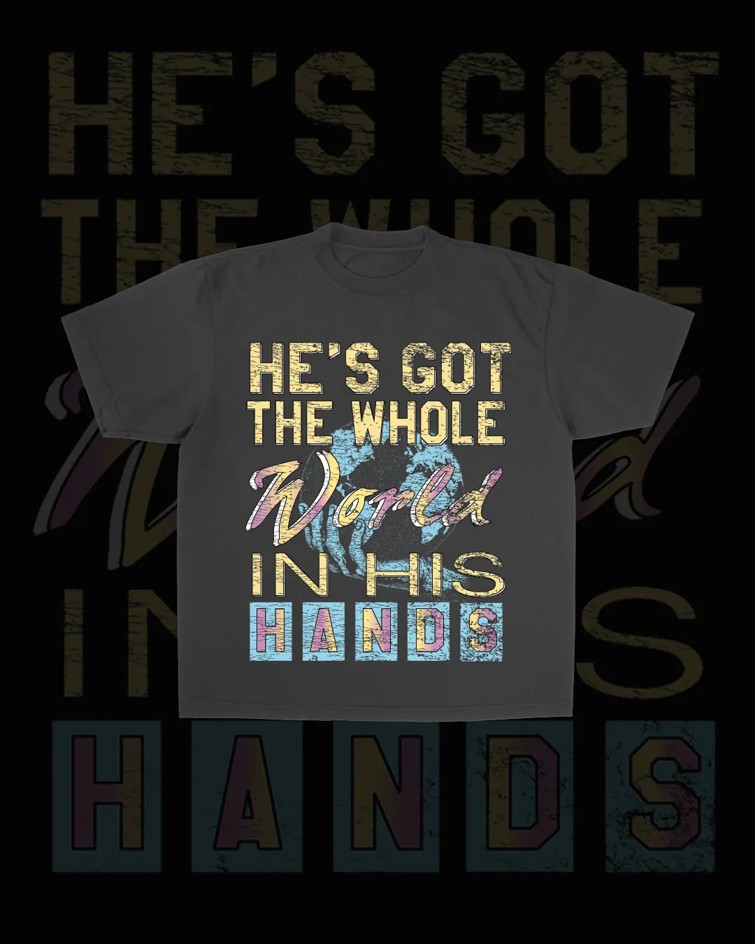 NEW || "He's Got The Whole World" Tee sold by Jesus Loves You