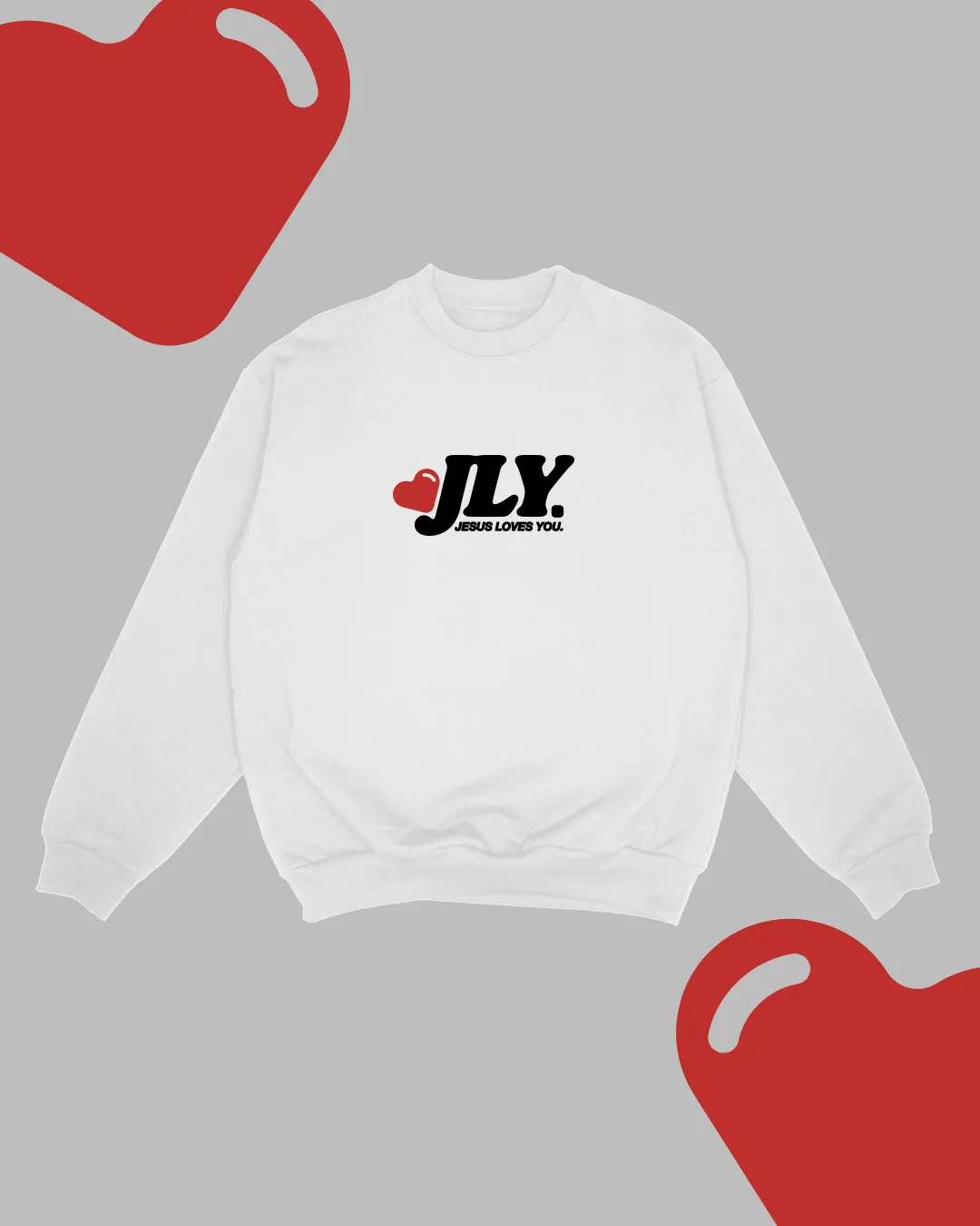 "My Heart Has Found A Home" Crewneck || White sold by Jesus Loves You product image thumbnail 2