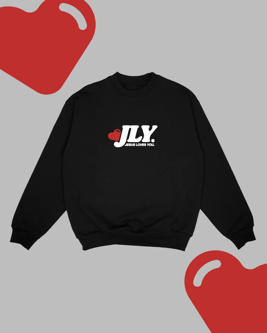 NEW || "My Heart Has Found A Home" Crewneck || Black sold by Jesus Loves You product image thumbnail 2