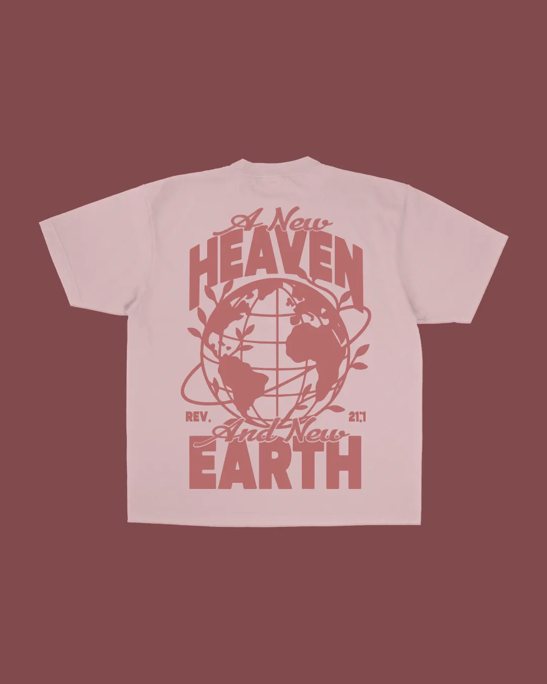 NEW || "A New Heaven & New Earth" Tee || Light Pink sold by Jesus Loves You