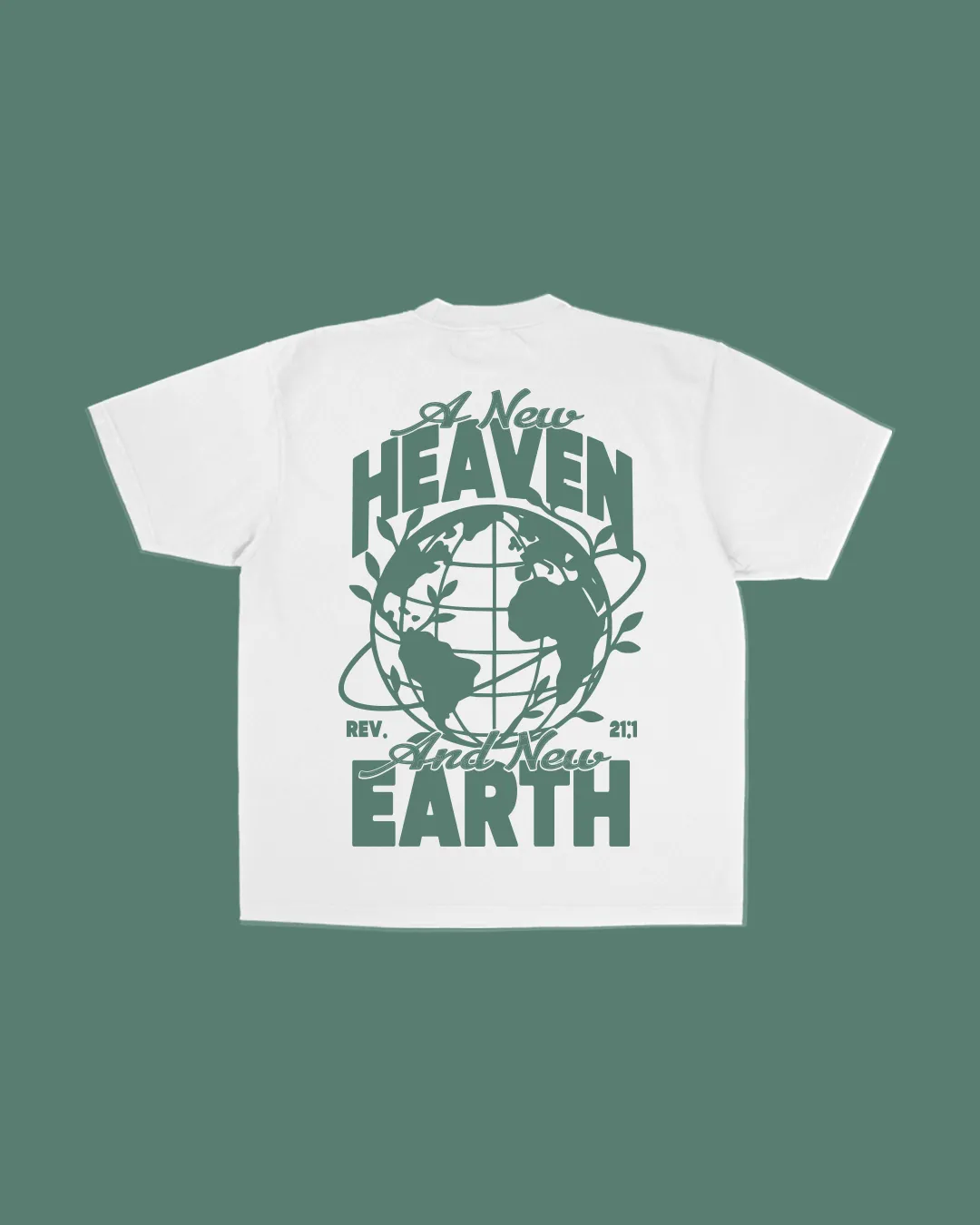 NEW || "A New Heaven & New Earth" Tee || White sold by Jesus Loves You