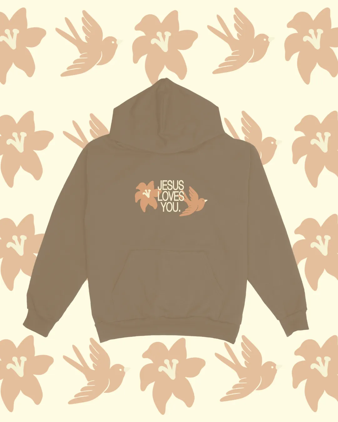 "Consider The Lilies" Hoodie sold by Jesus Loves You product image thumbnail 2