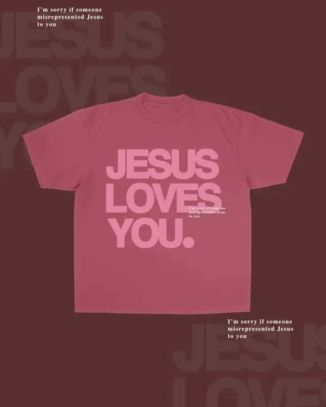 Monochrome "I'm Sorry" Tee || Terracotta Rose made by Jesus Loves You