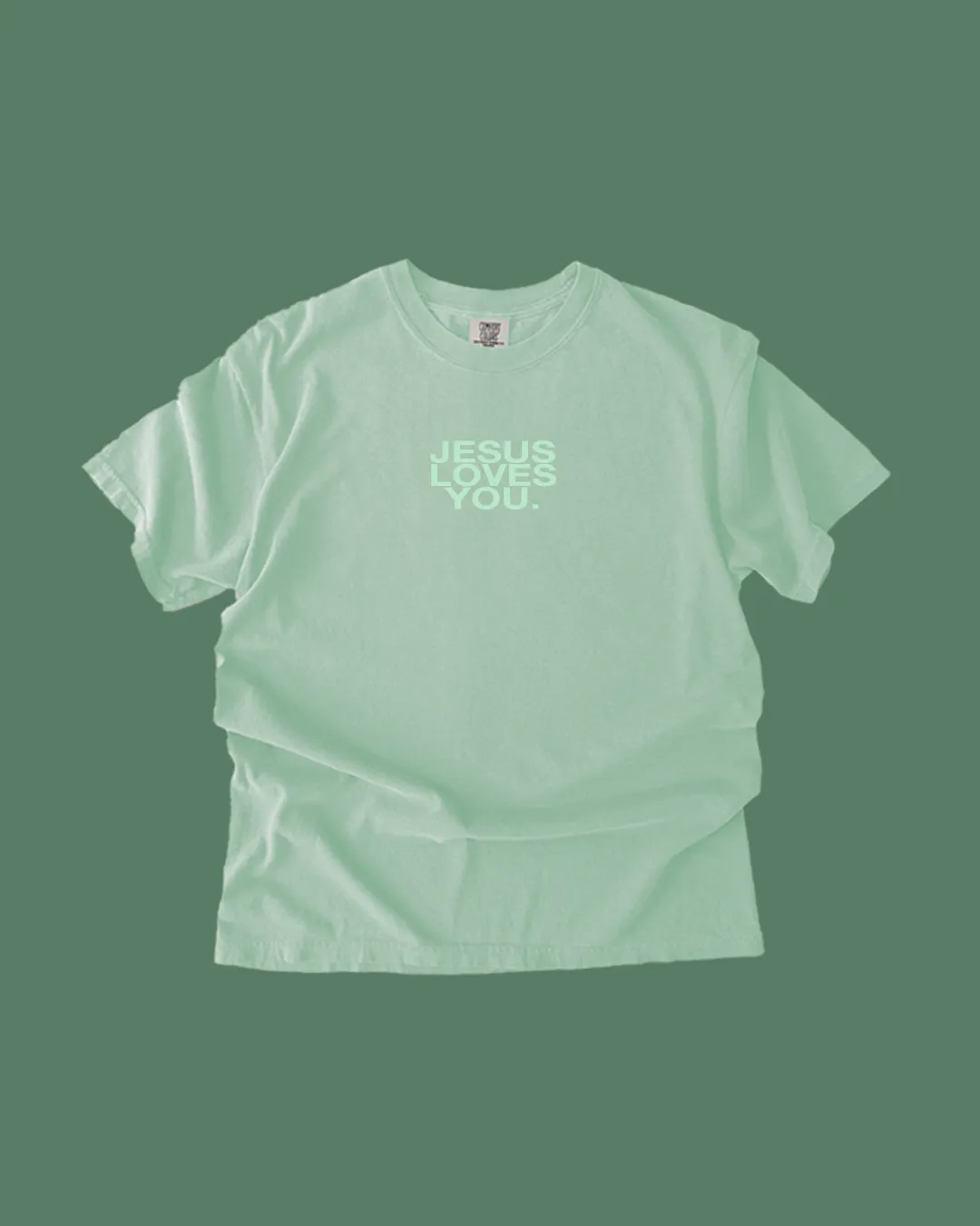 Comfort Colors Logo Tee || Washed Mint {Pre-Order} sold by Jesus Loves You