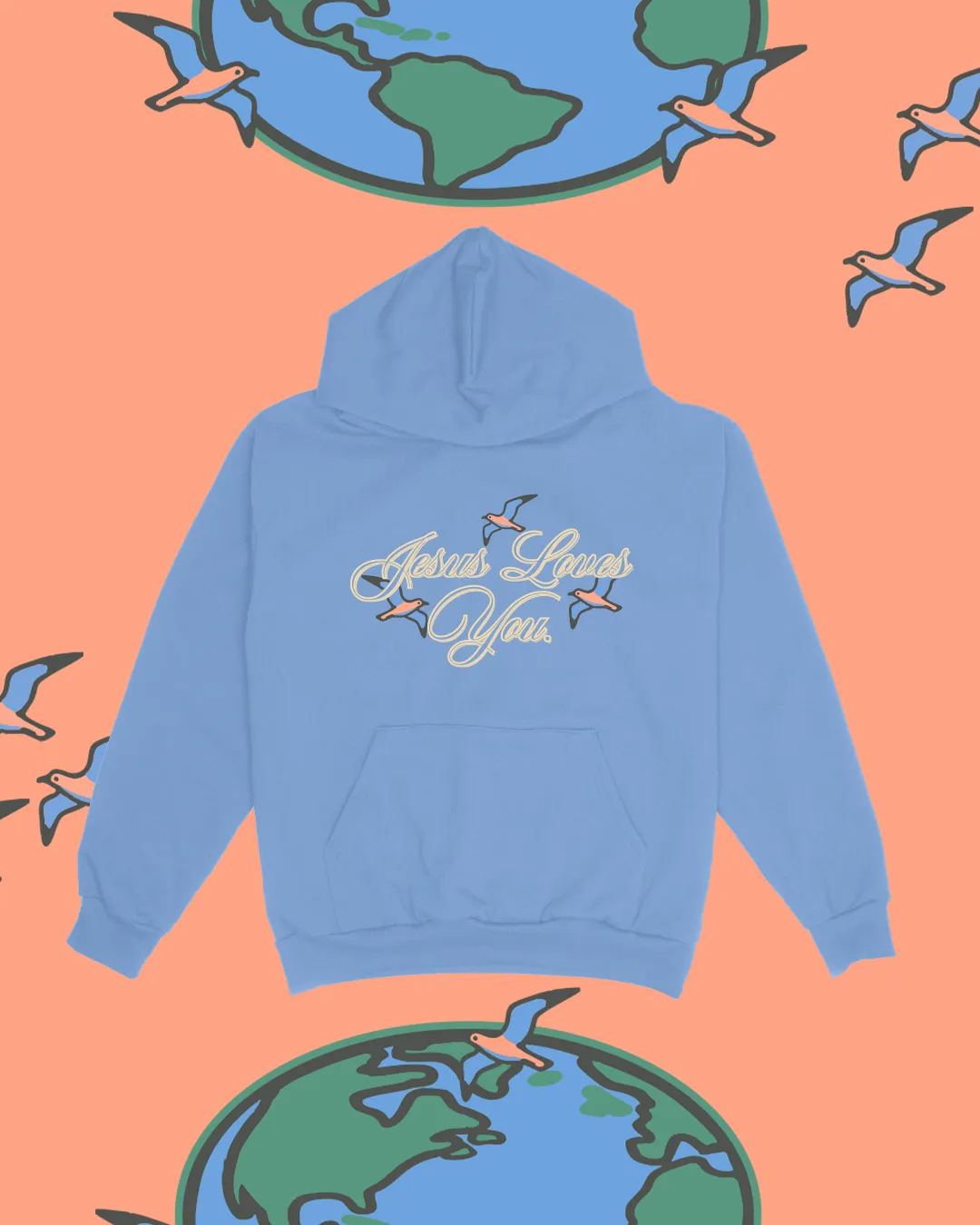 NEW || "His Love Covers The Earth" Hoodie sold by Jesus Loves You product image thumbnail 2