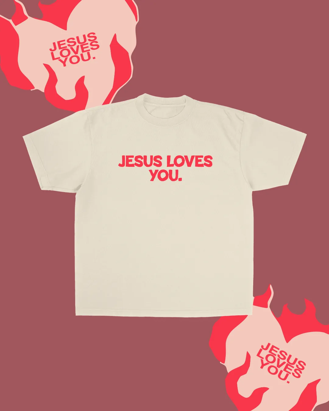 NEW || "Good News" Tee || Sand sold by Jesus Loves You product image thumbnail 2
