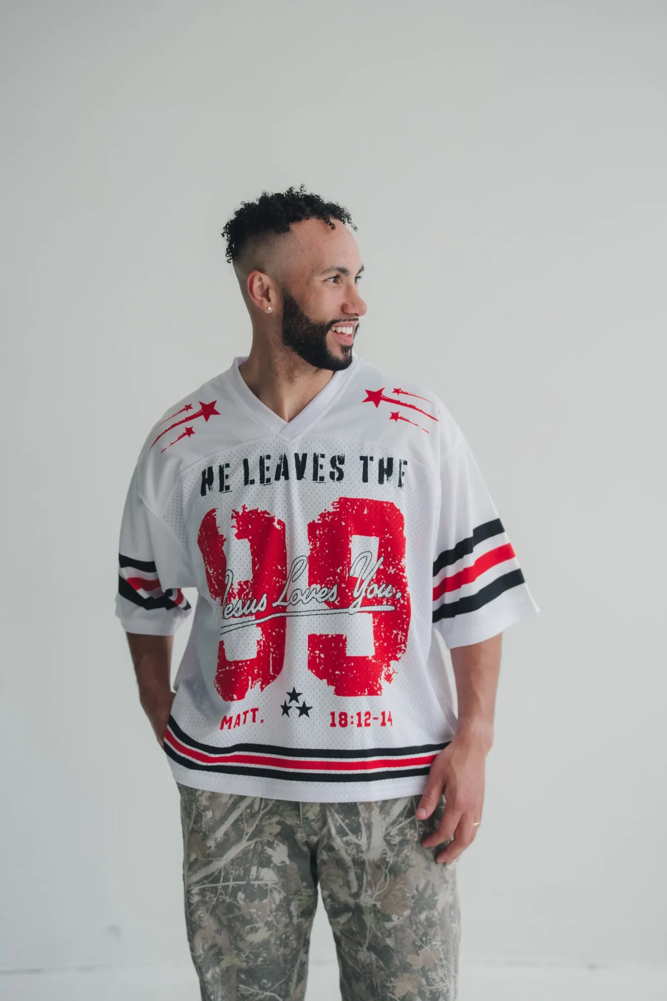 LUX || "Leaves The 99" Jersey sold by Jesus Loves You product image thumbnail 4