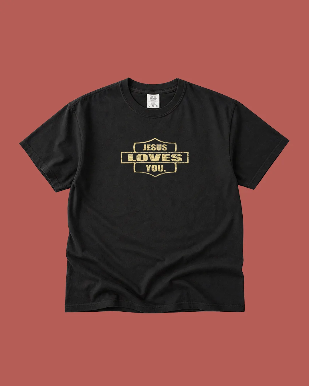 "Raised To Life" Comfort Colors Tee || Vintage Black sold by Jesus Loves You product image thumbnail 3