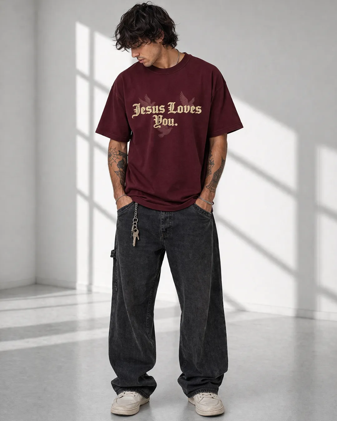 LMTD || "Holy Ghost" 9.5 Oz. Max Heavyweight Tee sold by Jesus Loves You product image thumbnail 2