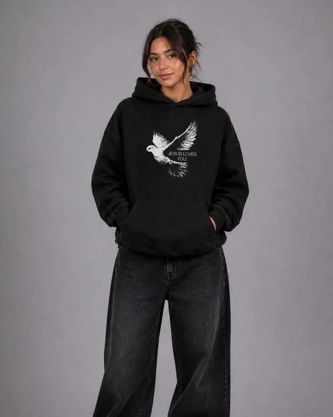 NEW || "Love, Joy, And Peace" Hoodie sold by Jesus Loves You product image thumbnail 2