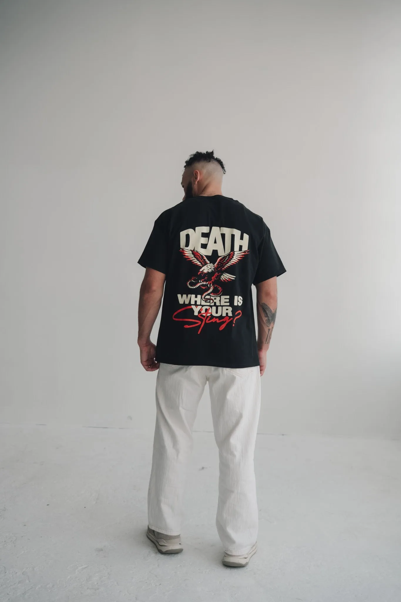 "Death, Where Is Your Sting" Tee sold by Jesus Loves You