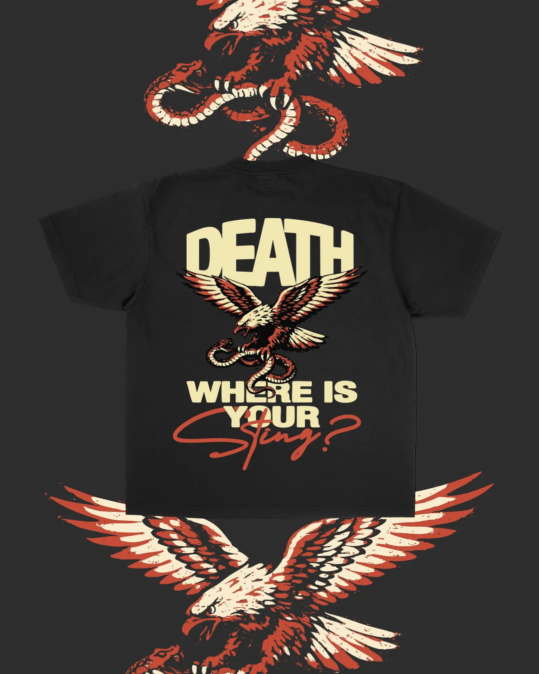 "Death, Where Is Your Sting" Tee sold by Jesus Loves You product image thumbnail 3