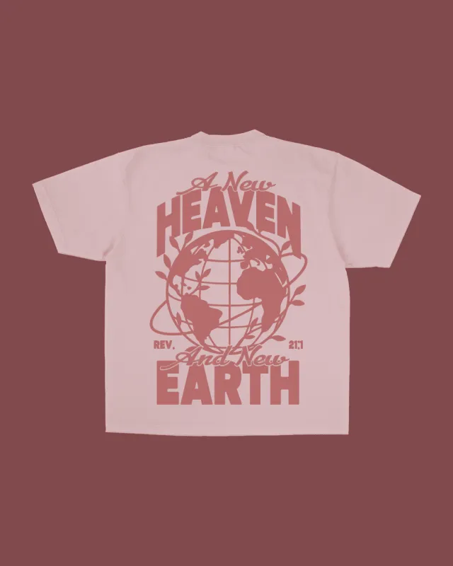 "A New Heaven & New Earth" Tee || Light Pink made by Jesus Loves You