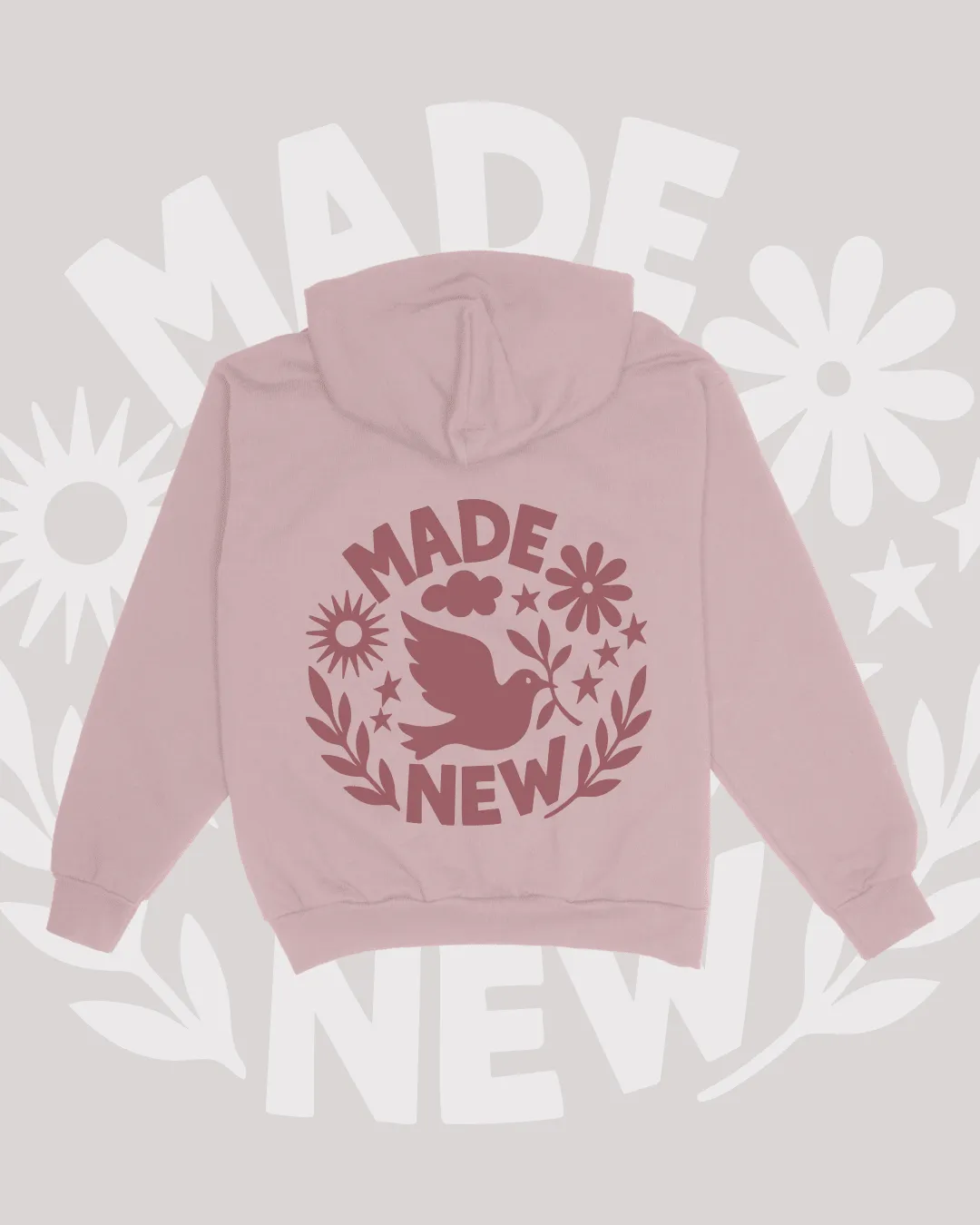 "Made New" Hoodie || Blush Pink sold by Jesus Loves You
