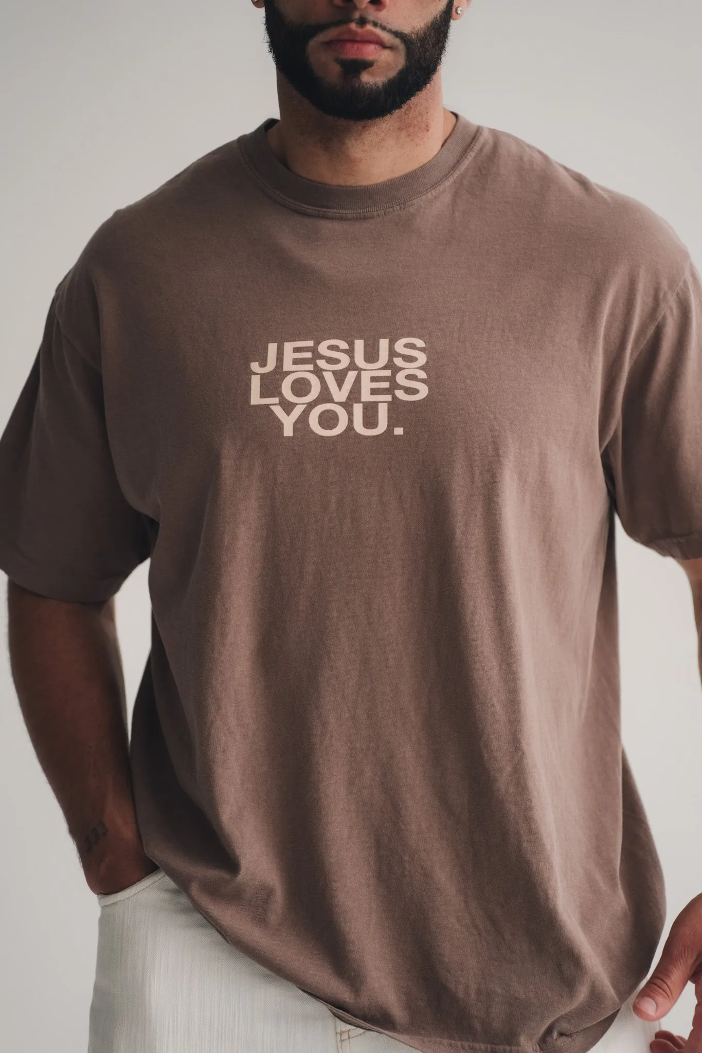 Comfort Colors Logo Tee || Espresso sold by Jesus Loves You product image thumbnail 2