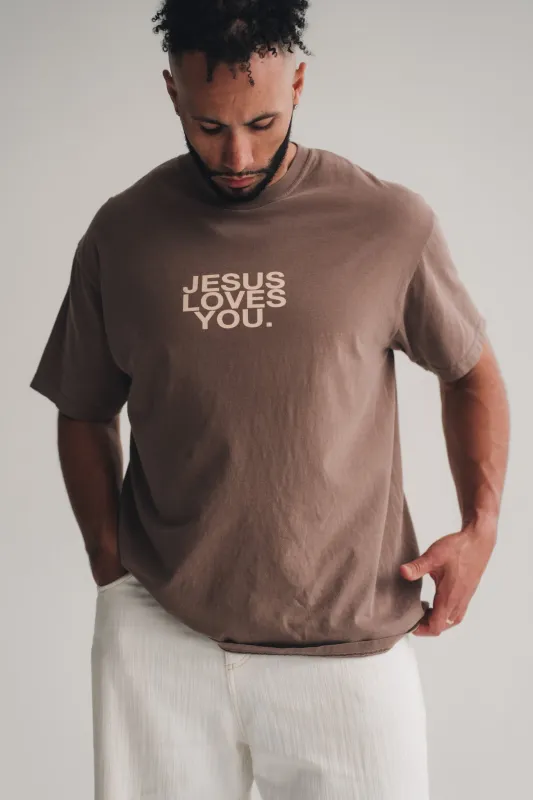 Comfort Colors Logo Tee || Espresso made by Jesus Loves You