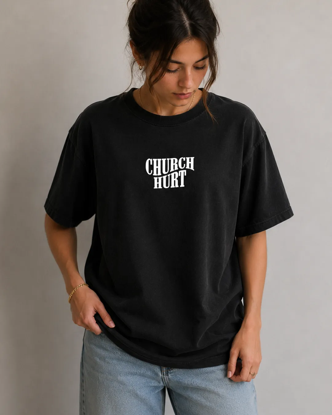 "Church Hurt Collection" || Statement Tee sold by Jesus Loves You product image thumbnail 2