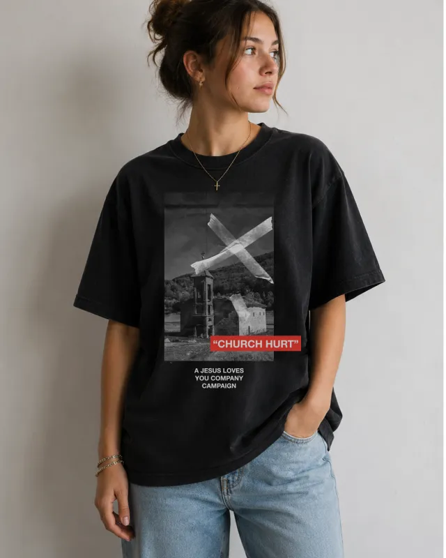 "Church Hurt Collection" || Graphic Tee made by Jesus Loves You