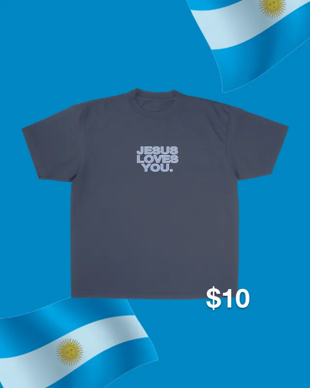 Argentina Logo Tee made by Jesus Loves You