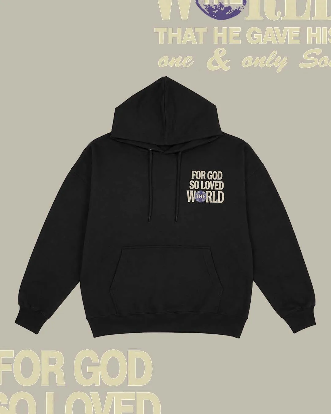 LMTD || "For God So Loved" Heavyweight Hoodie sold by Jesus Loves You product image thumbnail 2