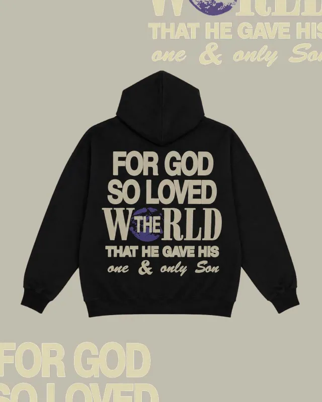 LMTD || "For God So Loved" Heavyweight Hoodie made by Jesus Loves You