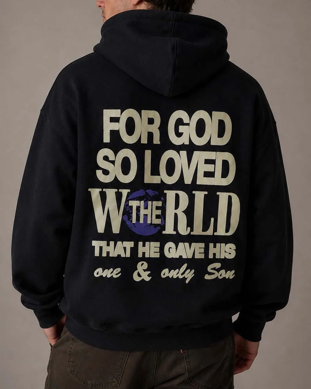 LMTD || "For God So Loved" Heavyweight Hoodie sold by Jesus Loves You product image thumbnail 4