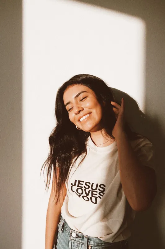 Sand Tan Logo Tee (#1 Seller) sold by Jesus Loves You