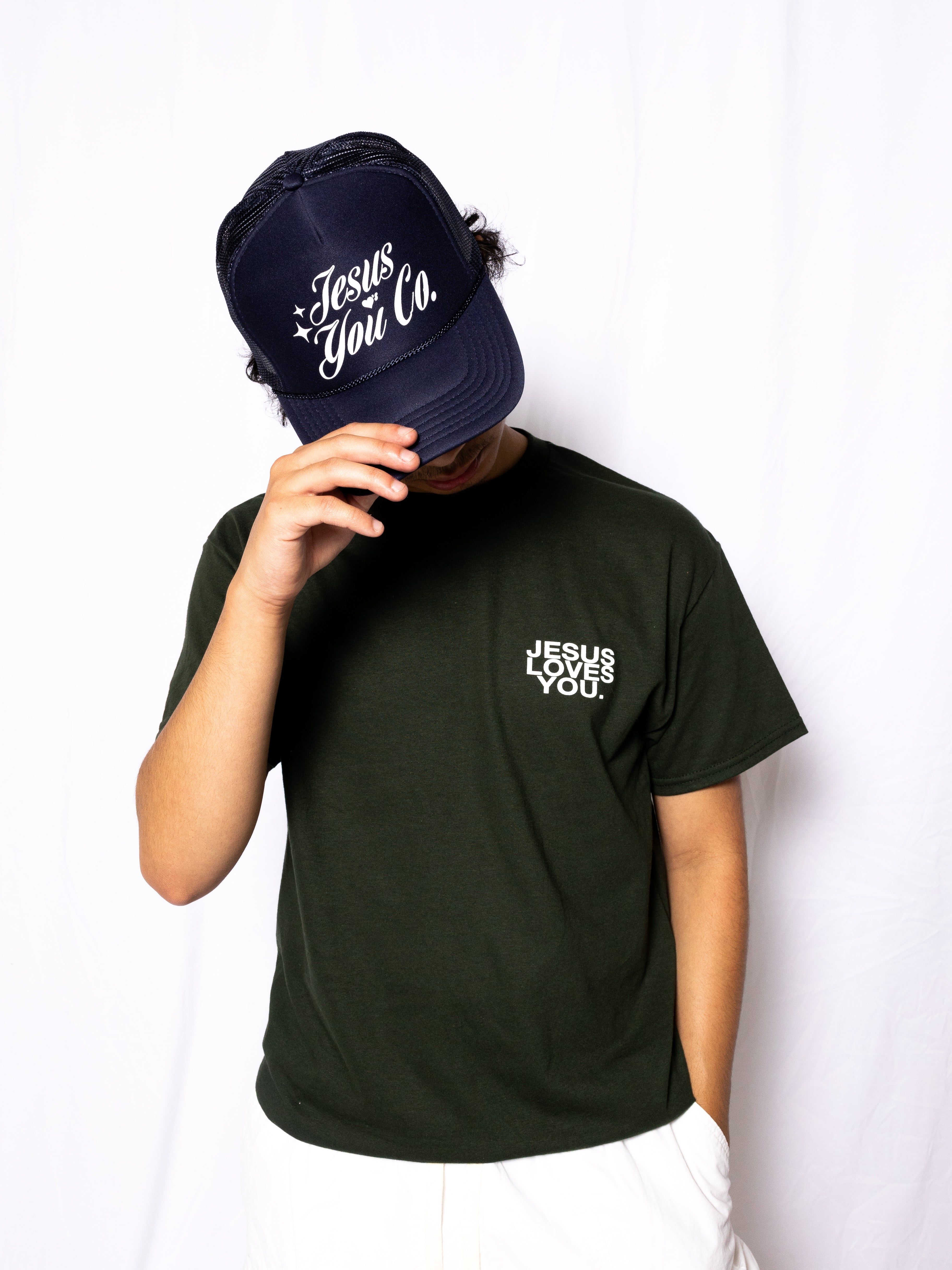 The Minimalist Logo Tee || Forest Green sold by Jesus Loves You
