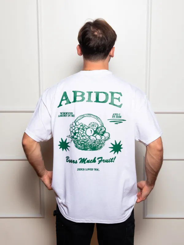 Abide Tee || White sold by Jesus Loves You