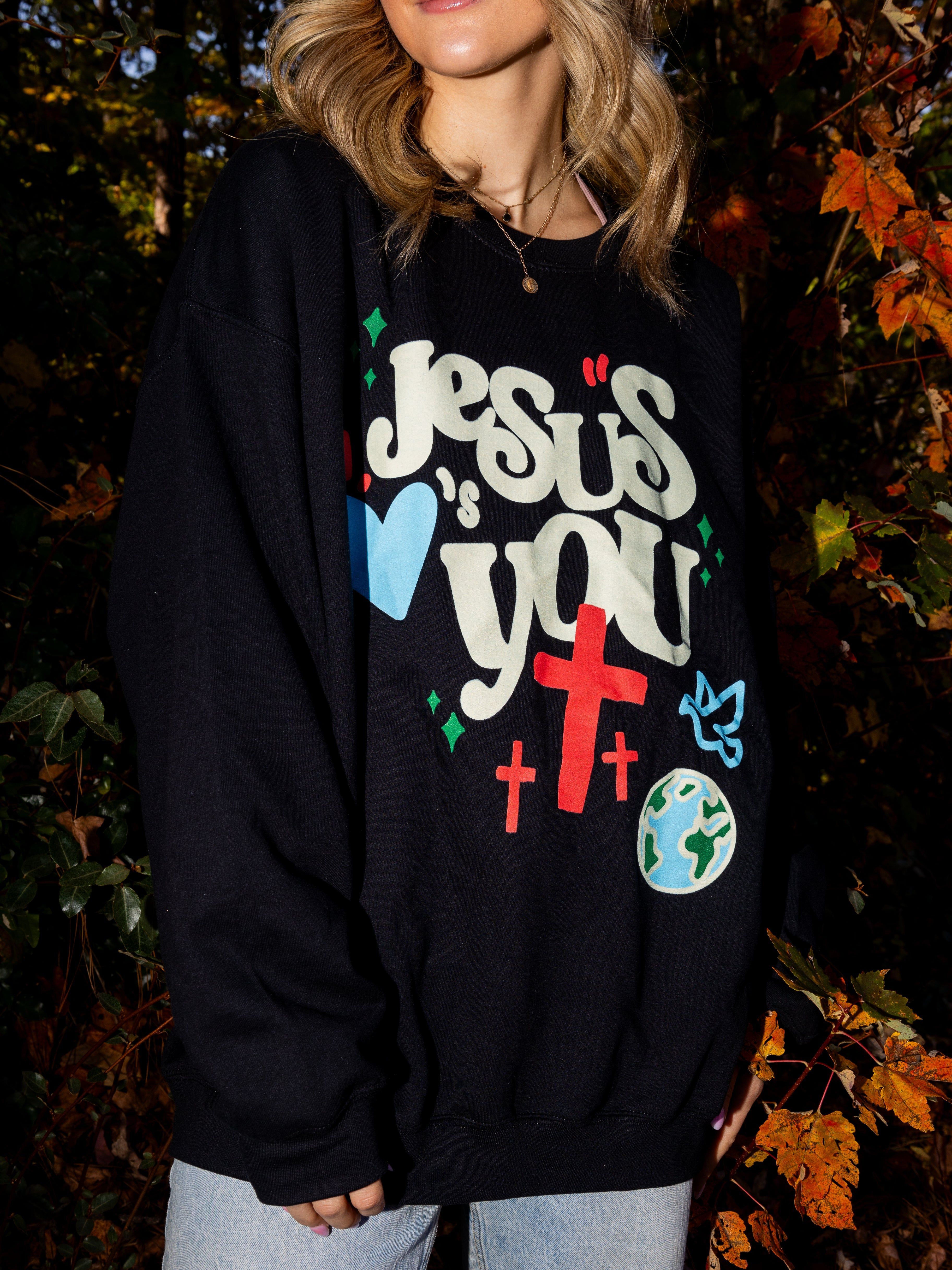 "World's Greatest Love Story" Crewneck sold by Jesus Loves You product image thumbnail 2