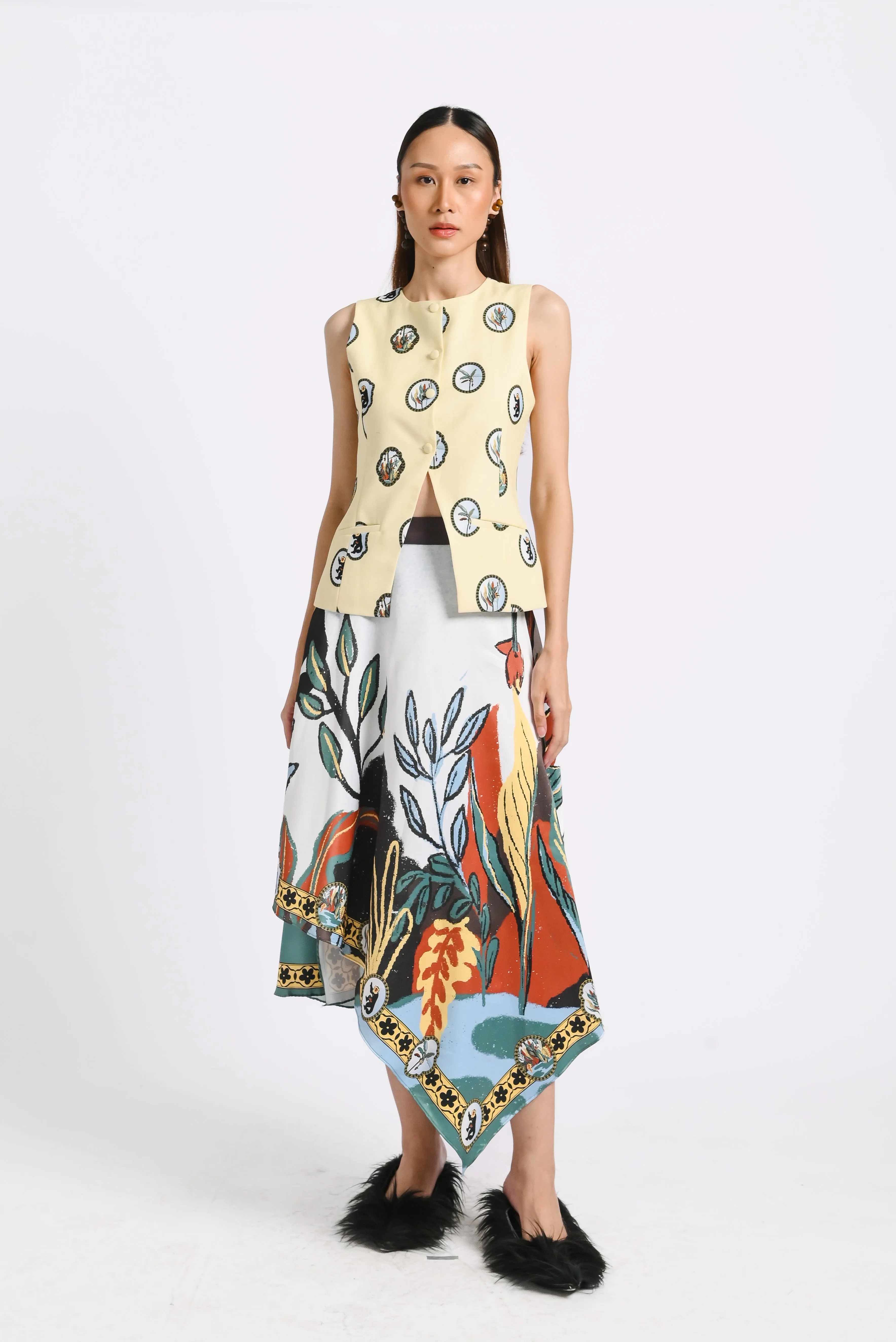 Kai Vest in Butter Yellow sold by KYRRA