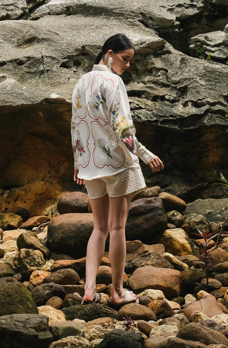 Otto Long Sleeve Shirt in Red Tealia sold by KYRRA product image thumbnail 4