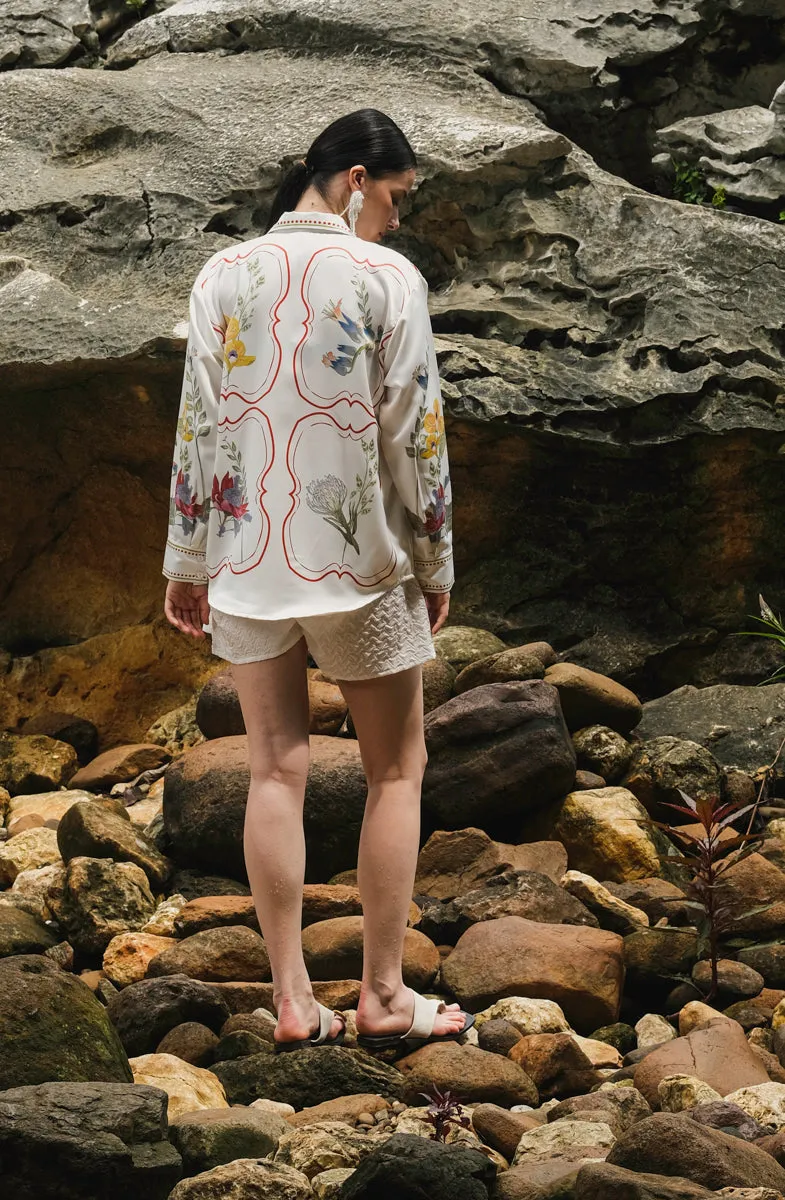 Otto Long Sleeve Shirt in Red Tealia sold by KYRRA product image thumbnail 5