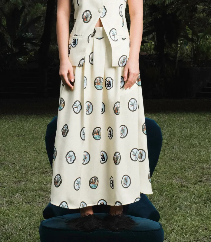 Giana Skirt in Butter Yellow sold by KYRRA