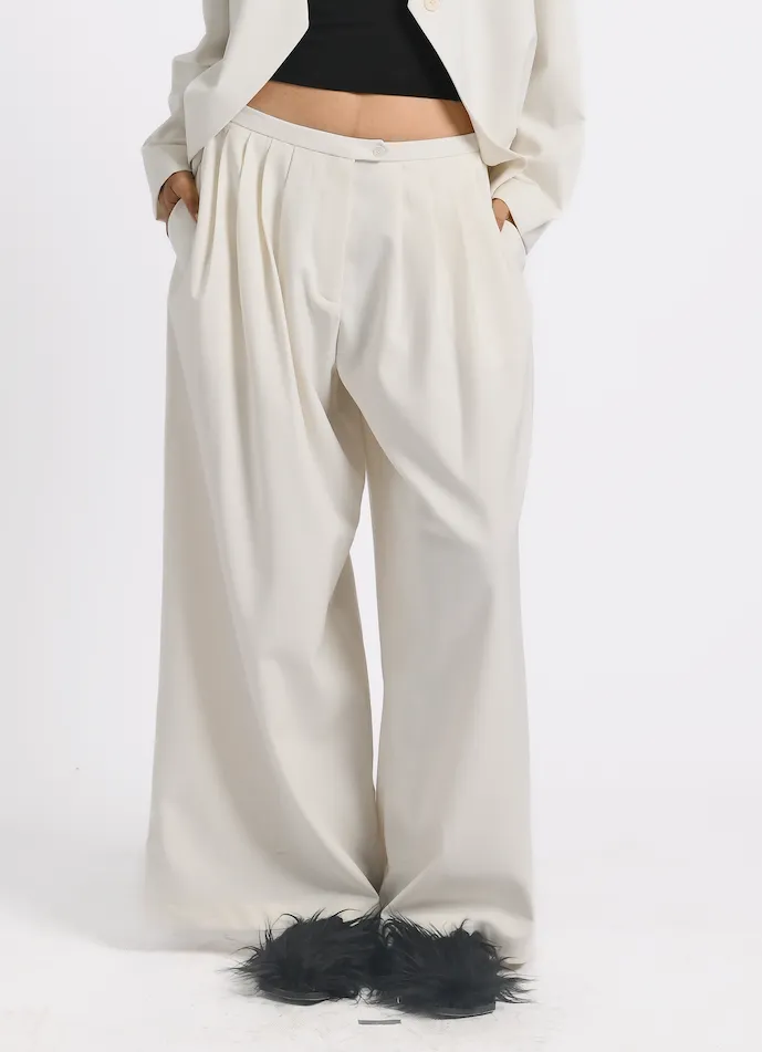 Kimo Pants in Bone White sold by KYRRA