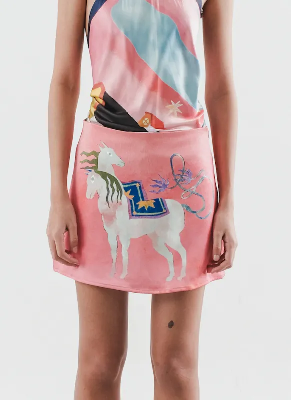 Luna skort in Aurelia Pink sold by KYRRA