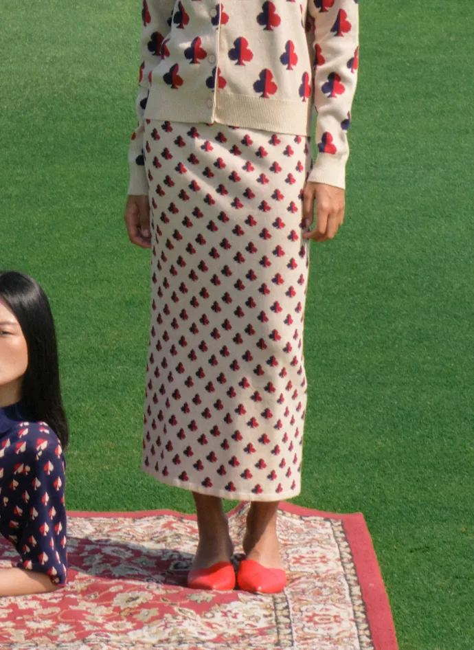 Norin Skirts in Cream Clubs sold by KYRRA