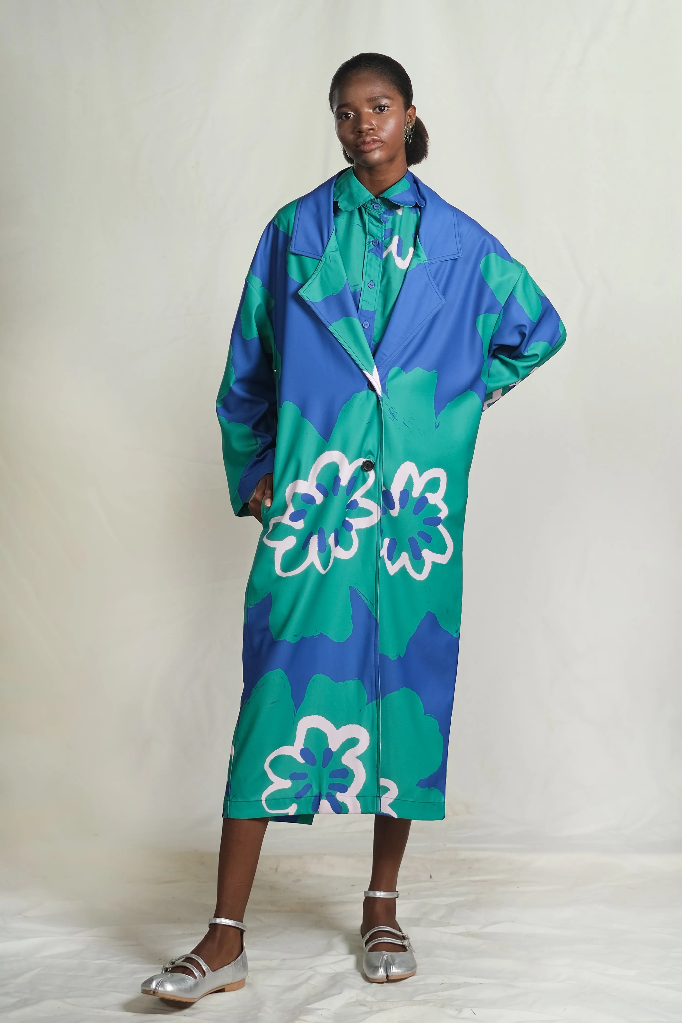 Muscat Duster Coat in Riesling sold by KYRRA product image thumbnail 4