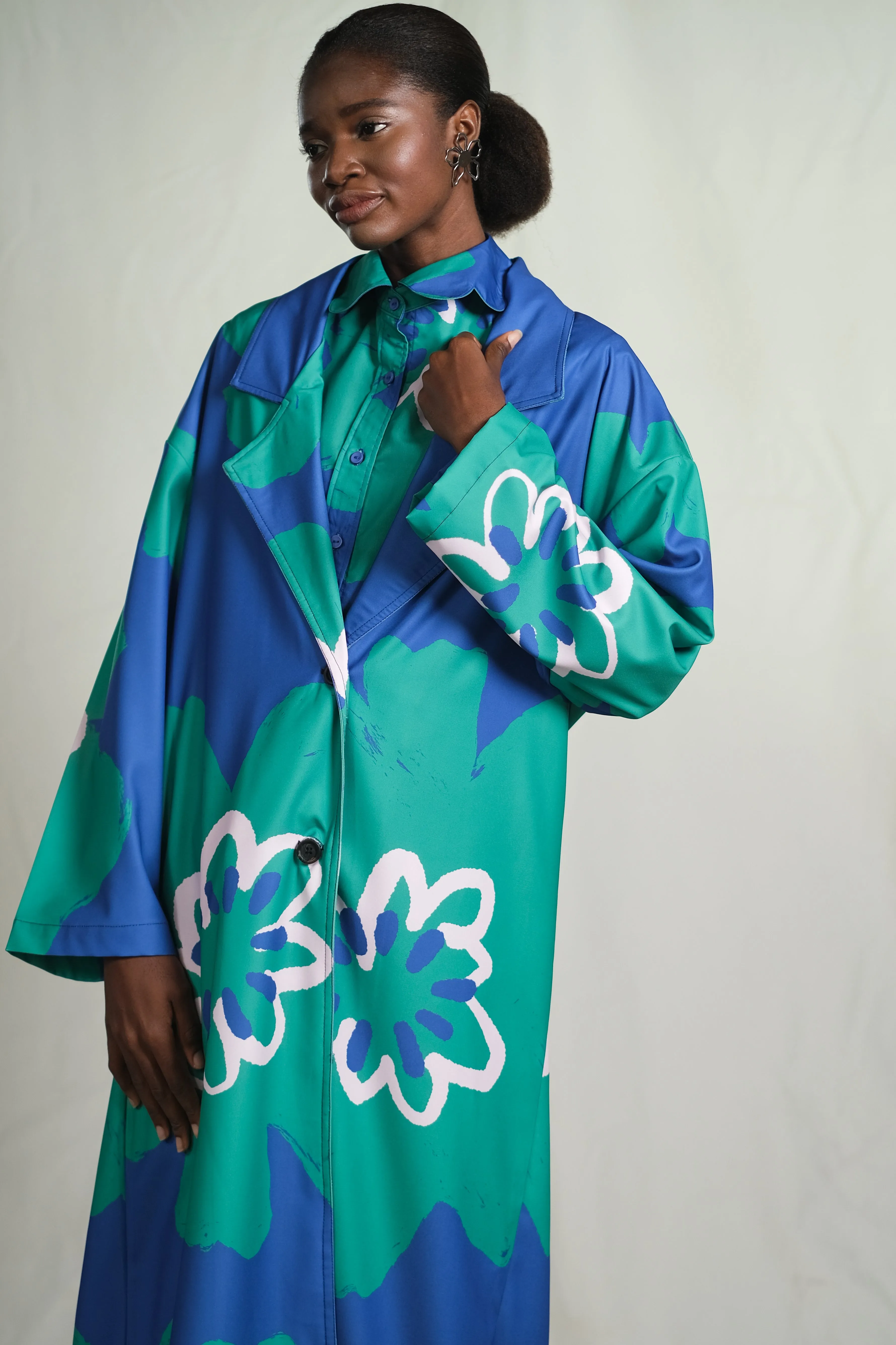 Muscat Duster Coat in Riesling sold by KYRRA product image thumbnail 3