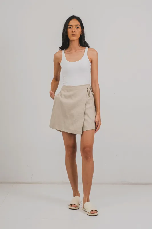 Kojeé Skort in Beige sold by KYRRA