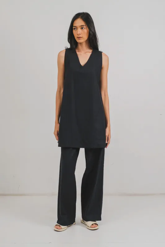 Mindee Mini Dress in Moonless sold by KYRRA