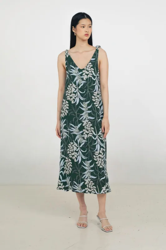 Nesia Dress in Anthurium sold by KYRRA