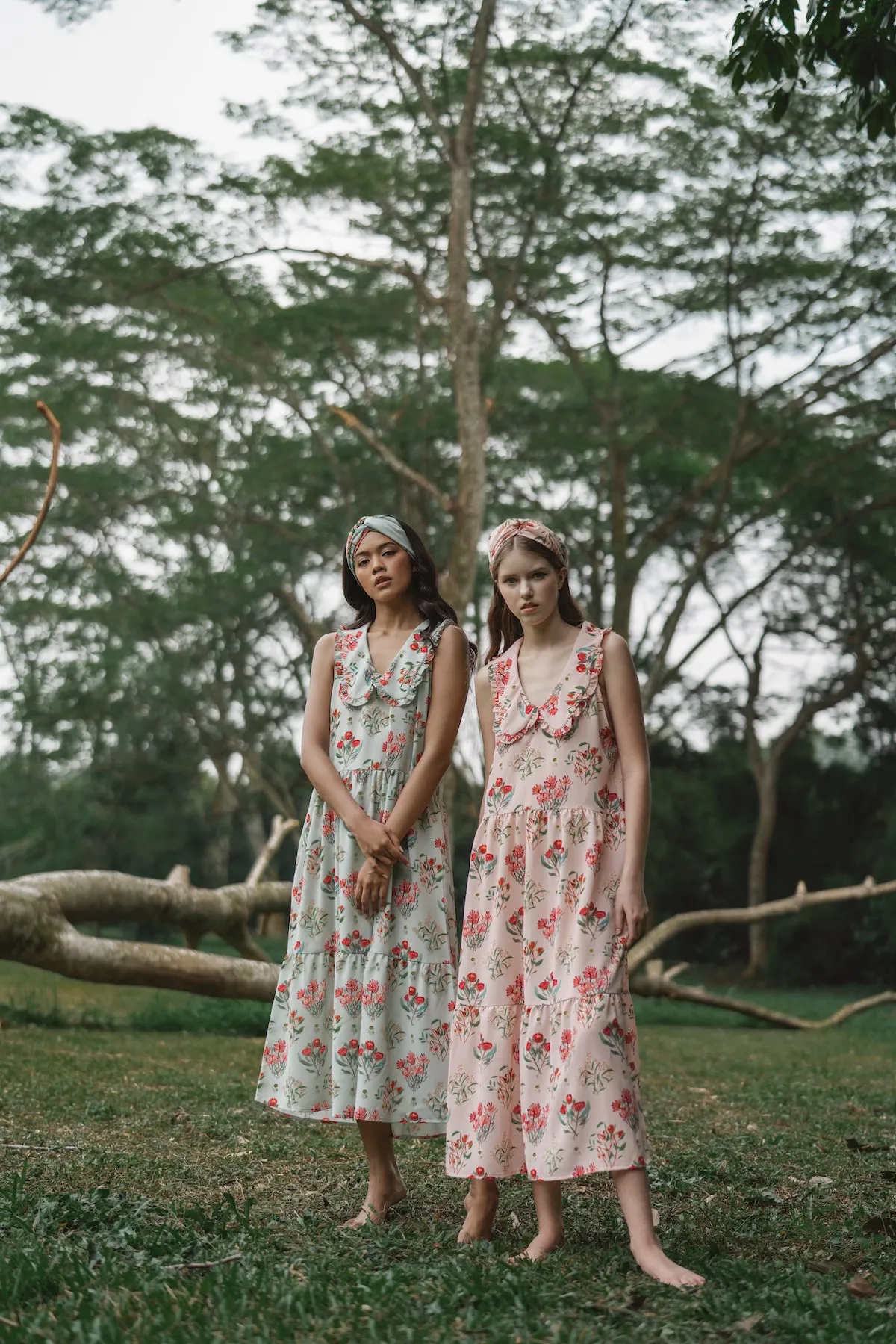 Ava Big Collar Dress in Peony sold by KYRRA product image thumbnail 2