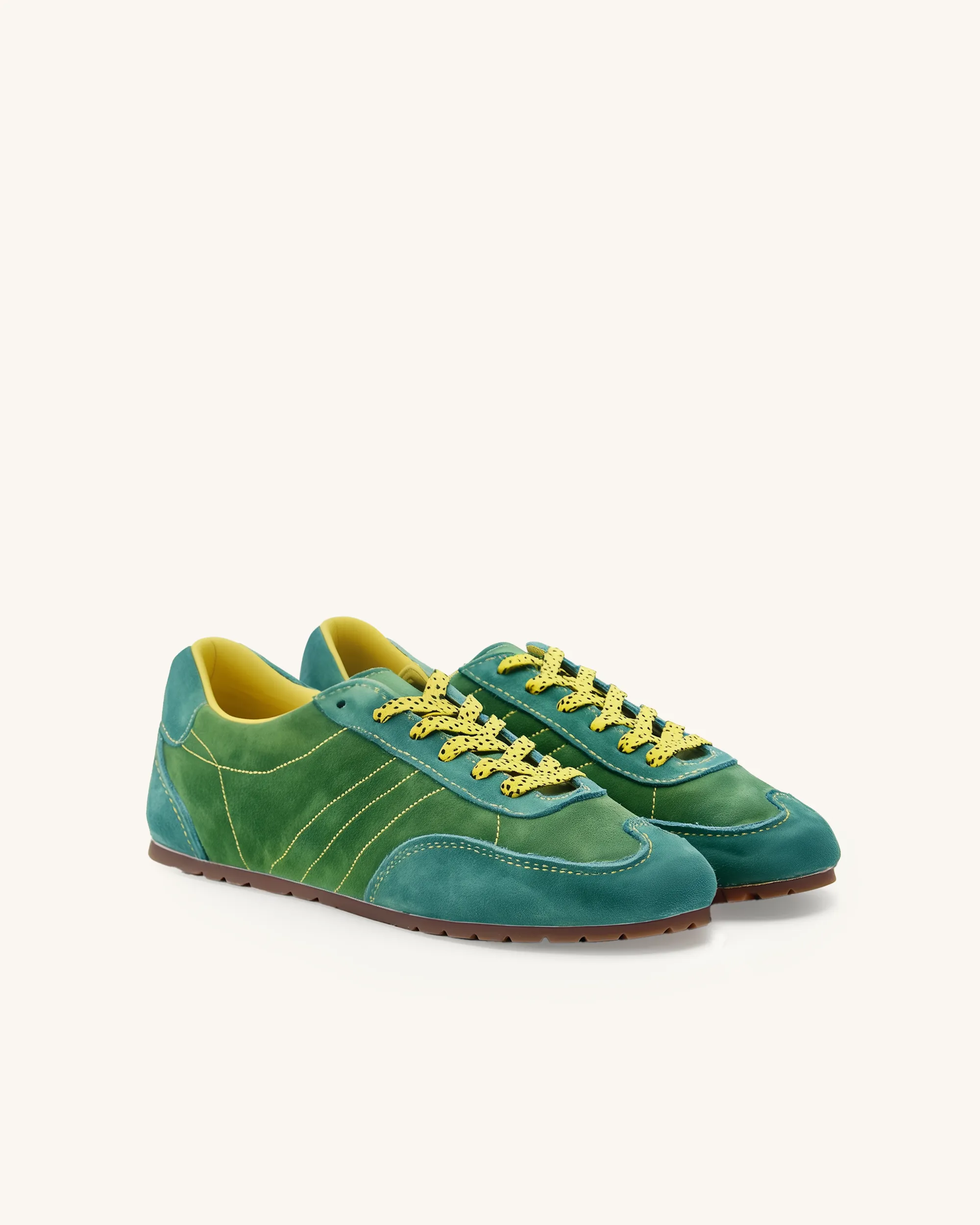 Grace Suede Sneaker - Green sold by JW PEI