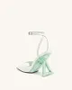 Hayden Triangle Wedge Sandals - Green sold by JW PEI