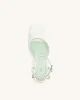 Hayden Triangle Wedge Sandals - Green sold by JW PEI